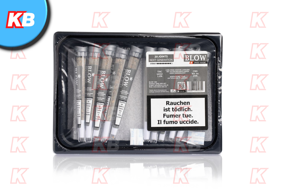 BLOW Joint Next Generation Grau Silver Haze – 20 Stück
