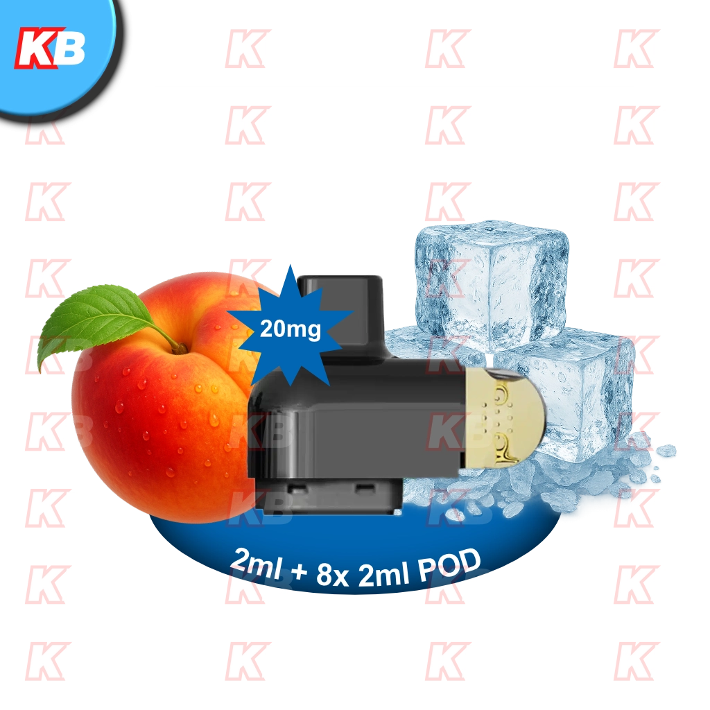 VAAL ePack Refill Pod 2ml + 8*2ml Peach Ice 20mg