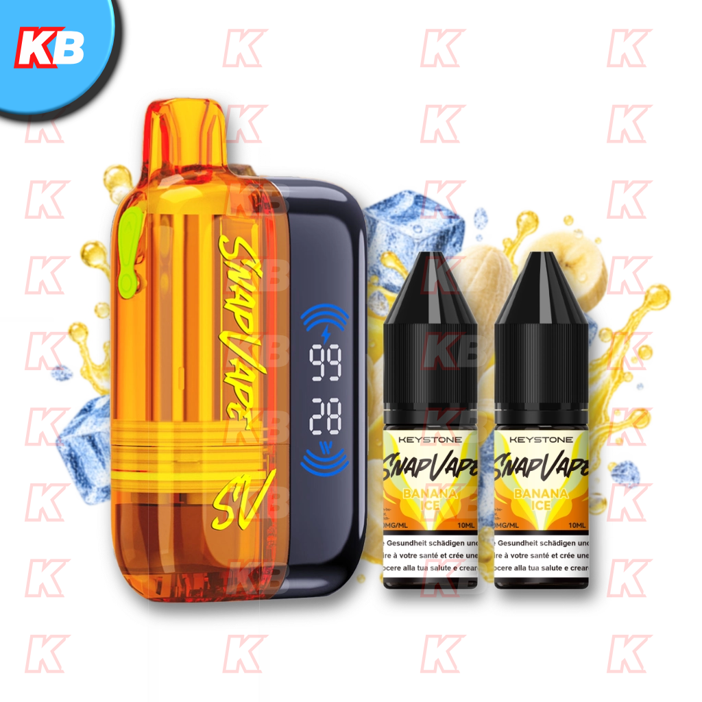 SnapVape Starter Kit | Akkuträger + Leerpod + 2x E-Liquid Banana Ice (20mg/ml)