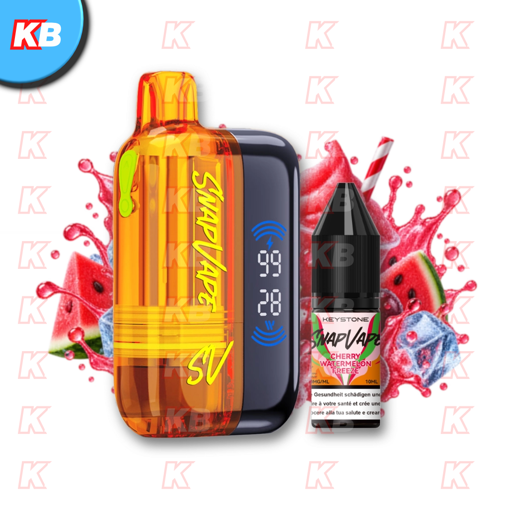 SnapVape Starter Kit | Akkuträger + Leerpod + 1x E-Liquid Cherry Watermelon Freeze (20mg/ml)