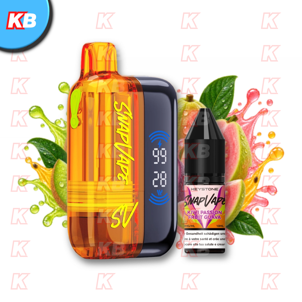 SnapVape Starter Kit | Akkuträger + Leerpod + 1x E-Liquid Kiwi Passion Fruit Guava (20mg/ml)